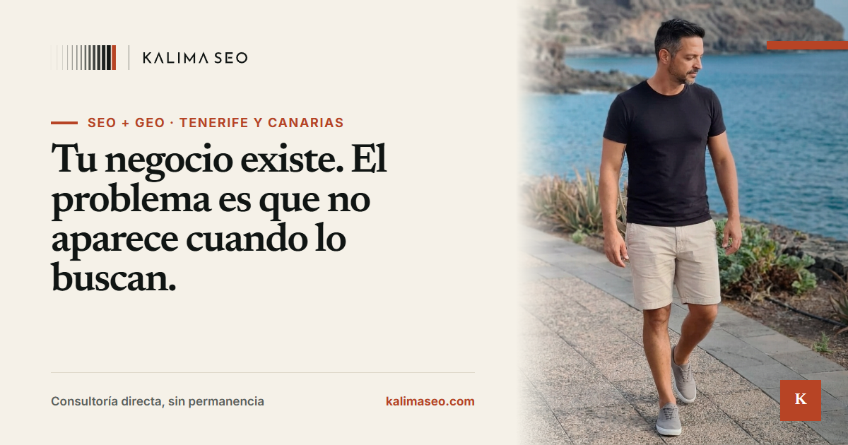 Kalima SEO, consultoría de SEO y GEO en Tenerife y Canarias