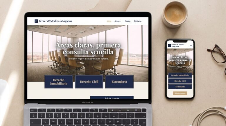 Ejemplo de web para abogados · portada