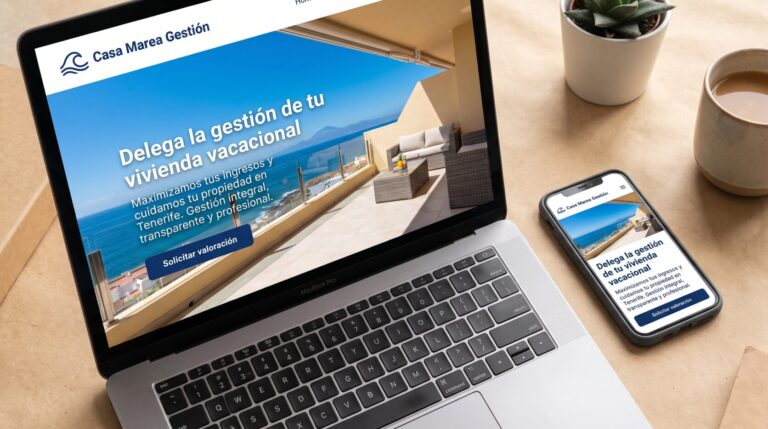 Ejemplo de web para gestores de viviendas vacacionales · portada