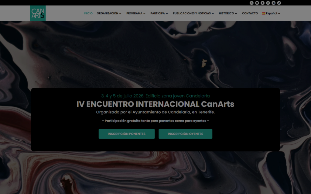 Portada pública del Encuentro CanArts