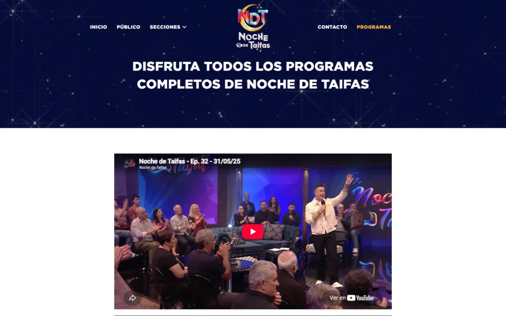 Archivo de programas completos de Noche de Taifas