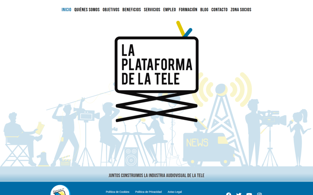 Portada pública de La Plataforma de la Tele