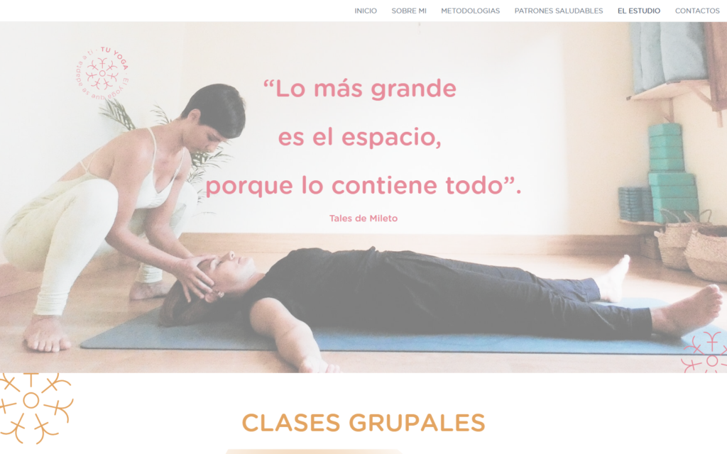 Presentación pública de las clases y el estudio de Tuyo Yoga Studio